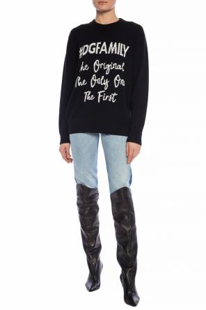 Embroidered lettering sweater, zdjęcie 2 Embroidered lettering sweater od Dolce & Gabbana